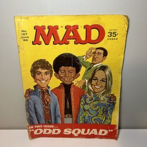 Mad Magazine No. 127 June, 1969 ODD SQUAD EX-NM